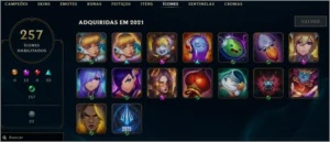 conta lol 264 skins - League of Legends