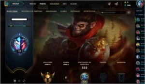 Conta Gold 4 - Com todos Campeões e 206 skins - League of Legends LOL