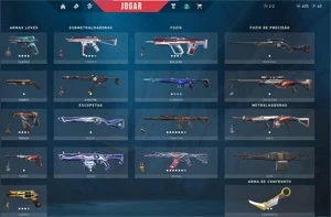 Conta varias skins raras valorant