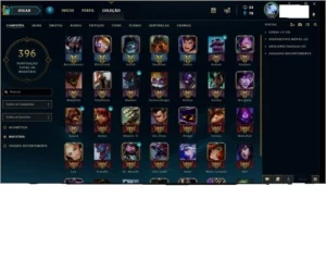 CONTA OURO IV , 134 CAMPEÕES E 96 SKINS DIVERSAS - League of Legends LOL