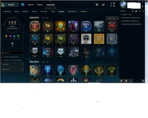 CONTA OURO IV , 134 CAMPEÕES E 96 SKINS DIVERSAS - League of Legends LOL