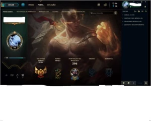 CONTA OURO IV , 134 CAMPEÕES E 96 SKINS DIVERSAS - League of Legends LOL