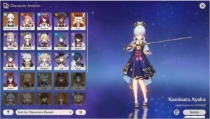 Genshin Impact - Conta com Ayaka, Klee, Skyward Harp e PJWS
