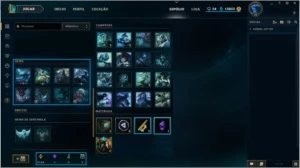 Conta Gold V c/ Borda Campeões Skins e Muitos Espólios - League of Legends LOL