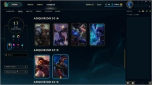 Conta Gold V c/ Borda Campeões Skins e Muitos Espólios - League of Legends LOL