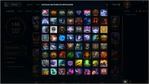 Conta Gold V c/ Borda Campeões Skins e Muitos Espólios - League of Legends LOL