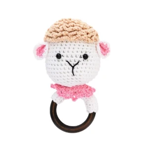 Chocalho Ovelha Branca Amigurumi - Artesanato e Personalizados