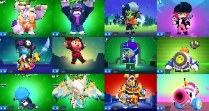 Conta Brawl Stars de 2018 91/91 Brawlers 121 skins e 19 Hipe