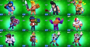 Conta Brawl Stars de 2018 91/91 Brawlers 121 skins e 19 Hipe