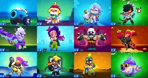 Conta Brawl Stars de 2018 91/91 Brawlers 121 skins e 19 Hipe