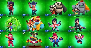 Conta Brawl Stars de 2018 91/91 Brawlers 121 skins e 19 Hipe