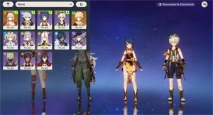 AR33 - Yoimiya + Agitação + Arco de Amos + 14 destinos - Genshin Impact