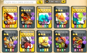 Conta Dragon City, 1200 Joias + 5 Passes - Dragon City Mobile