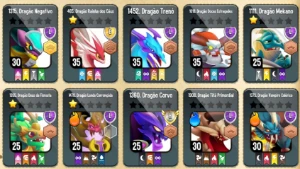 Conta Dragon City, 1200 Joias + 5 Passes - Dragon City Mobile