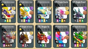 Conta Dragon City, 1200 Joias + 5 Passes - Dragon City Mobile