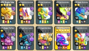 Conta Dragon City, 1200 Joias + 5 Passes - Dragon City Mobile