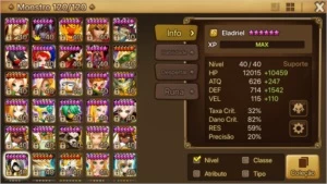 Conta SW. Bj5, gb12, nb12, db12. - Summoners War