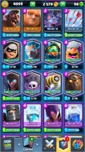 Conta clash royale lvl 13 maximo varias estrelares