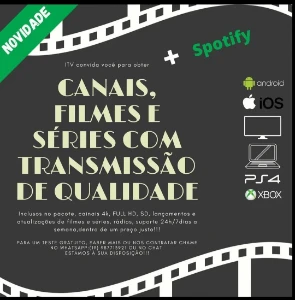 Iptv Todos Canais Liberados, Séries, Filmes Completo E Spoti - Serviços Digitais