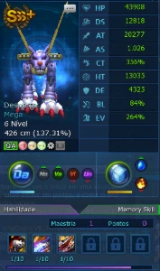 Conta Dmo La Omega - Digimon Masters Online