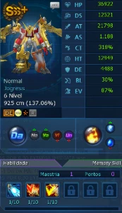 Conta Dmo La Omega - Digimon Masters Online