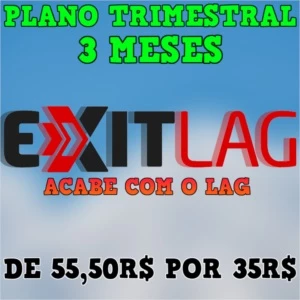 ExitLag Plano trimestral - 3 meses ( Key de ativação ) - Softwares e Licenças