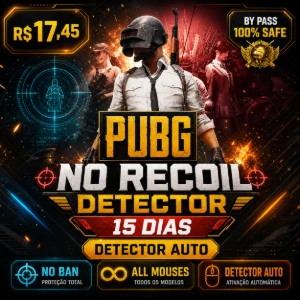 PUBG - No Recoil Detector 2.0 - [15 DIAS]