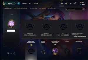 Conta unranked com 28 Champs e 8 Skins - League of Legends LOL