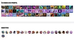 Conta unranked com 28 Champs e 8 Skins - League of Legends LOL