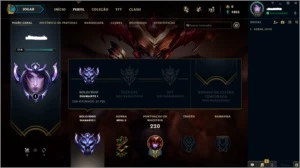 conta lol diamante 1 ler a descrição - League of Legends