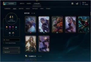 Conta master 40 Skins - League of Legends LOL