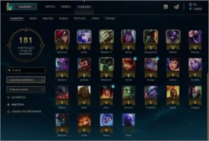Conta master 40 Skins - League of Legends LOL