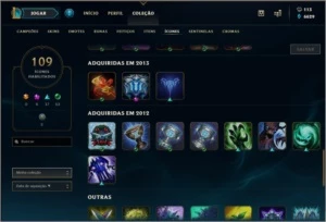 Borda D5 - 88 SKINS (BARATA) - Conta antiga - League of Legends LOL