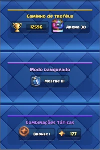Subo sua conta no Clash royale