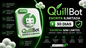 🤖 Quillbot Escrita Ilimitada 30 Dias [+Brinde Gratís] ✍️ - Inteligência Artificial