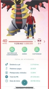 CONTA LEVEL 40 POKÉMON GO