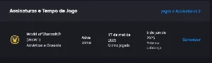 Conta Wow Retail C/ War Within Blizzard