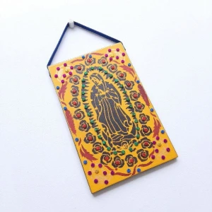 Quadro Mexicano N. S. de Guadalupe m - Artesanato e Personalizados