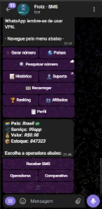 Bot Telegram Sms Numero Virtual - Script Python - Outros