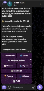 Bot Telegram Sms Numero Virtual - Script Python - Outros