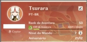 Conta com venti,zonglee,diluc,ganyu,jean - Genshin Impact