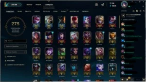 CONTA LEAGUE OF LEGENDS PLATINA 2 LOL