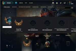 Conta ouro 3 com 25 Champs e 1 Skin - League of Legends LOL