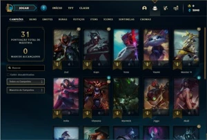 Conta ouro 3 com 25 Champs e 1 Skin - League of Legends LOL
