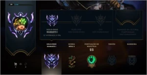 CONTA SMURF DIAMANTE 1 63% DE WIN - League of Legends LOL