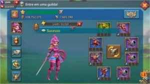 Conta 346M +t4 +231k Gemas "Trap" - Lords Mobile