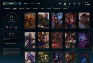 Conta ouro 2 com 120 champs e 76 skins ( 5 Vitoriosas ) - League of Legends LOL