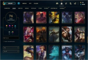 Conta ouro 2 com 120 champs e 76 skins ( 5 Vitoriosas ) - League of Legends LOL