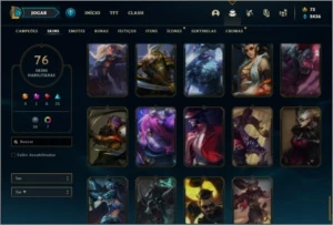 Conta ouro 2 com 120 champs e 76 skins ( 5 Vitoriosas ) - League of Legends LOL