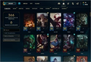 Conta ouro 2 com 120 champs e 76 skins ( 5 Vitoriosas ) - League of Legends LOL